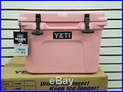 New In Box Pink Yeti Roadie 20 Qt Cooler Limited Edition Color WithFree Yeti Hat