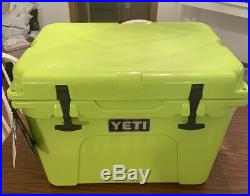 New Rare Yeti 35 Tundra Cooler Chartreuse Color Out Of Production