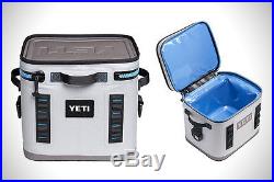 New! YETI Flip 12 Leakproof Cooler Gray & Blue 100% Authentic! AUCTION