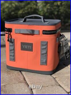 New! YETI Hopper Flip 12 Coral Soft Cooler with Shoulder Strap