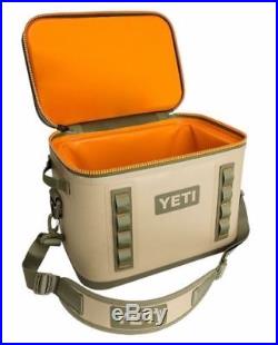 New YETI Hopper Flip 18 Portable Cooler 5 Day Ice Soft Cooler Field Tan Blaze
