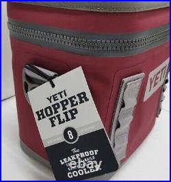 New YETI Hopper Flip 8 Cooler Harvest Red- Fast Shipping