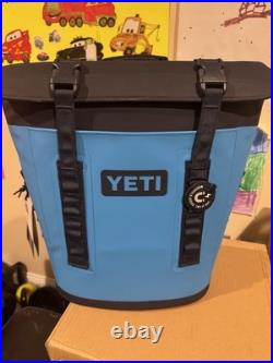 New YETI Hopper M12 Soft Backpack Cooler Big Wave Blue NWT