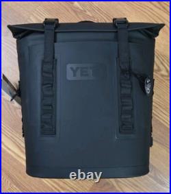 New YETI Hopper M12 Soft Backpack Cooler Black Model HOPPBPM12