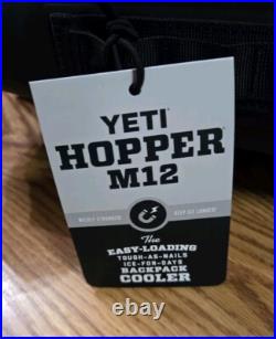 New YETI Hopper M12 Soft Backpack Cooler Black Model HOPPBPM12