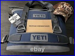 New YETI Hopper M30 Portable Soft Cooler Navy Model GS6148-1 With YETI Camo Hat