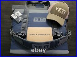 New YETI Hopper M30 Portable Soft Cooler Navy Model GS6148-1 With YETI Hat