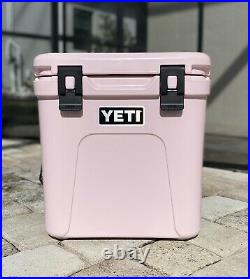 New! YETI Roadie 24 Hard Cooler with Shoulder Strap Ice Pink