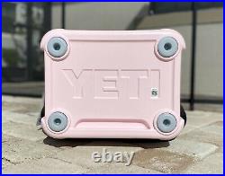 New! YETI Roadie 24 Hard Cooler with Shoulder Strap Ice Pink