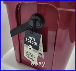 New YETI Roadie 24 Harvest Red Cooler. Fast Shipping