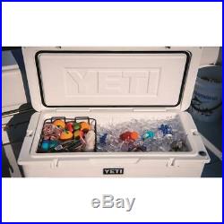 New YETI Tundra 110 Cooler White For Boating Fishing Hunting With Dry Goods Basket