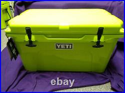New YETI Tundra 45 Chartreuse cooler Rare color