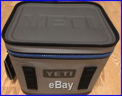 New Yeti Hopper Flip 12 Portable Cooler Fog Gray/Tahoe Blue Ships Today