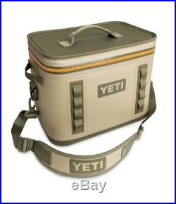 New Yeti Hopper Flip 12 Soft-Side Field Tan/Blaze Orange Cooler Bag