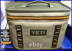 New Yeti Hopper Flip 18 Cooler Ice Chest Field Tan & Orange Great Gift