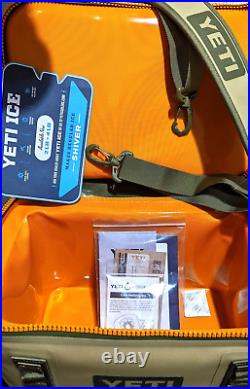 New Yeti Hopper Flip 18 Cooler Ice Chest Field Tan & Orange Great Gift