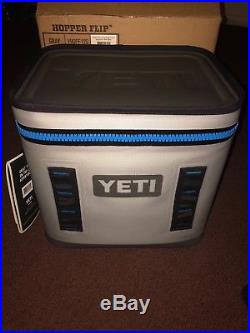 New Yeti Hopper Flip Cooler Fog Gray/Tahoe Blue