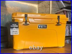 New Yeti Tundra 45 Limited Edition Alpine Yellow Hard Cooler With Tag