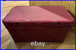 New! Yeti Tundra 65 Harvest Red Cooler With One Tray (Rare Color) Retired