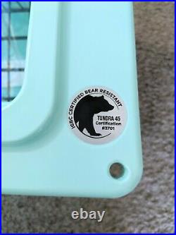 New with tags YETI TUNDRA 45 SEAFOAM COOLER Rare Limited Edition Color