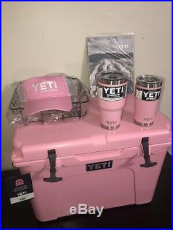 Pink Yeti Cooler Limited Edition 50 Tundra, Pink Yeti Rambler Cups, Pink Yeti Hat