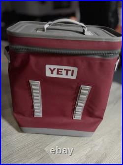 RARE YETI Hopper Backflip 24 Soft Sided Backpack Cooler In Harvest Red