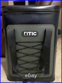 RTIC Back Pack Cooler, Blue Grey NEW Backpack 40 cans / 35 quarts. VERY NICE