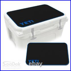 SeaDek Pad fits YETI Tundra Cooler Marine EVA Mat Black/Blue Yeti Left