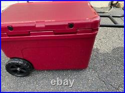 Sold Out HARVEST RED YETI TUNDRA HAUL WHEELED COOLER Roll Tide! Bama