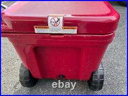 Sold Out HARVEST RED YETI TUNDRA HAUL WHEELED COOLER Roll Tide! Bama