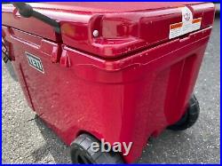 Sold Out HARVEST RED YETI TUNDRA HAUL WHEELED COOLER Roll Tide! Bama