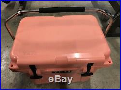 USED YETI CORAL Limited Edition Roadie 20 Cooler Discontinued Rare Limited