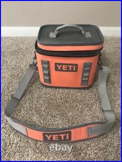 Used yeti hopper flip 12 Coral soft cooler discontinued color