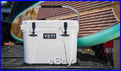 White YETI Roadie 20 Cooler Tundra Insulated Ice Chest Cooler 20 Quart w Handle
