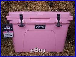 YETI 50 Tundra COOLER -Limited Edition PINK New in Box + Free Pink YETI Cap