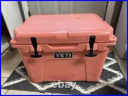 YETI CORAL? Tundra 35 Hard Cooler- Limited Edition Color RARE Discontinued