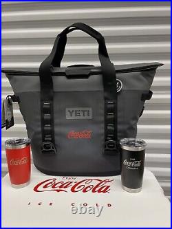 YETI Coca-Cola Tundra 45 Cooler + Hopper 30 + 2 Tumblers! Coke- Ultra RARE NEW