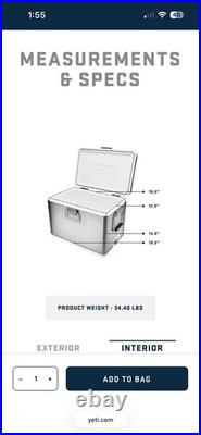 YETI Cooler V-Series Stainless Steel
