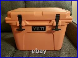 YETI Coral Limited Edition Roadie 20 Cooler Discontinued Rare Limited coral