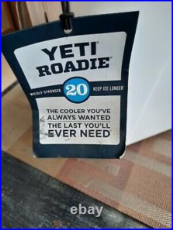 YETI Discontinued Roadie 20 White Cooler BUD LIGHT LOGO