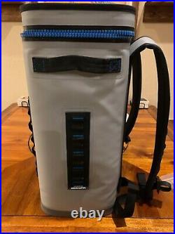 YETI HOPPER BACKFLIP 24 Backpack Cooler FOG GRAY TAHOE BLUE, RARE, FREE SHIPPING