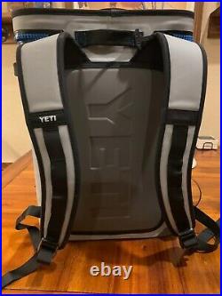 YETI HOPPER BACKFLIP 24 Backpack Cooler FOG GRAY TAHOE BLUE, RARE, FREE SHIPPING