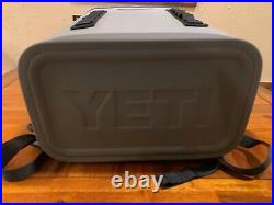 YETI HOPPER BACKFLIP 24 Backpack Cooler FOG GRAY TAHOE BLUE, RARE, FREE SHIPPING