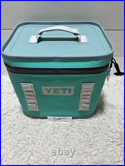 YETI HOPPER FLIP 12 LIMITED ED. AQUIFER BLUE! WithShoulder Strap &YETI ZIPPER LUBE