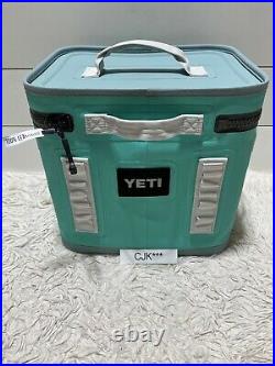 YETI HOPPER FLIP 12 LIMITED ED. AQUIFER BLUE! WithShoulder Strap &YETI ZIPPER LUBE