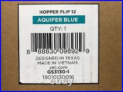 YETI HOPPER FLIP 12 LIMITED ED. AQUIFER BLUE! WithShoulder Strap &YETI ZIPPER LUBE