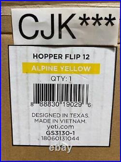 YETI HOPPER FLIP 12 soft cooler LTD EDITION? ALPINE YELLOW? BRAND NEW witho tags
