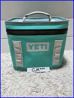 YETI HOPPER FLIP 8 LIMITED ED? AQUIFER BLUE! WithShoulder Strap &YETI ZIPPER LUBE