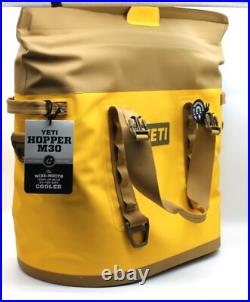 YETI HOPPER M30 Alpine Yellow Wide Mouth Cooler, NWT