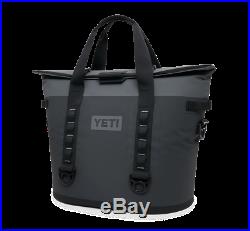 YETI HOPPER M30 Charcoal Wide-Mouth Soft Side Cooler HydroShield Magnet NEW NWT
